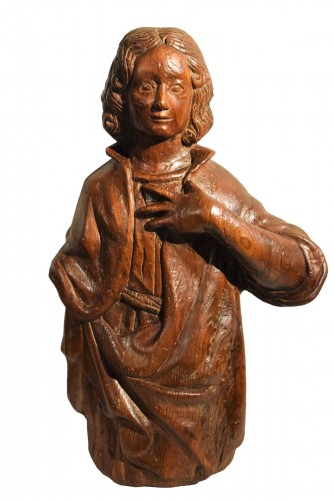  St. John  Wooden sculpture of French School 16th century